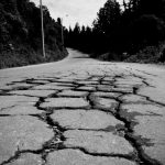 asphalt cracks